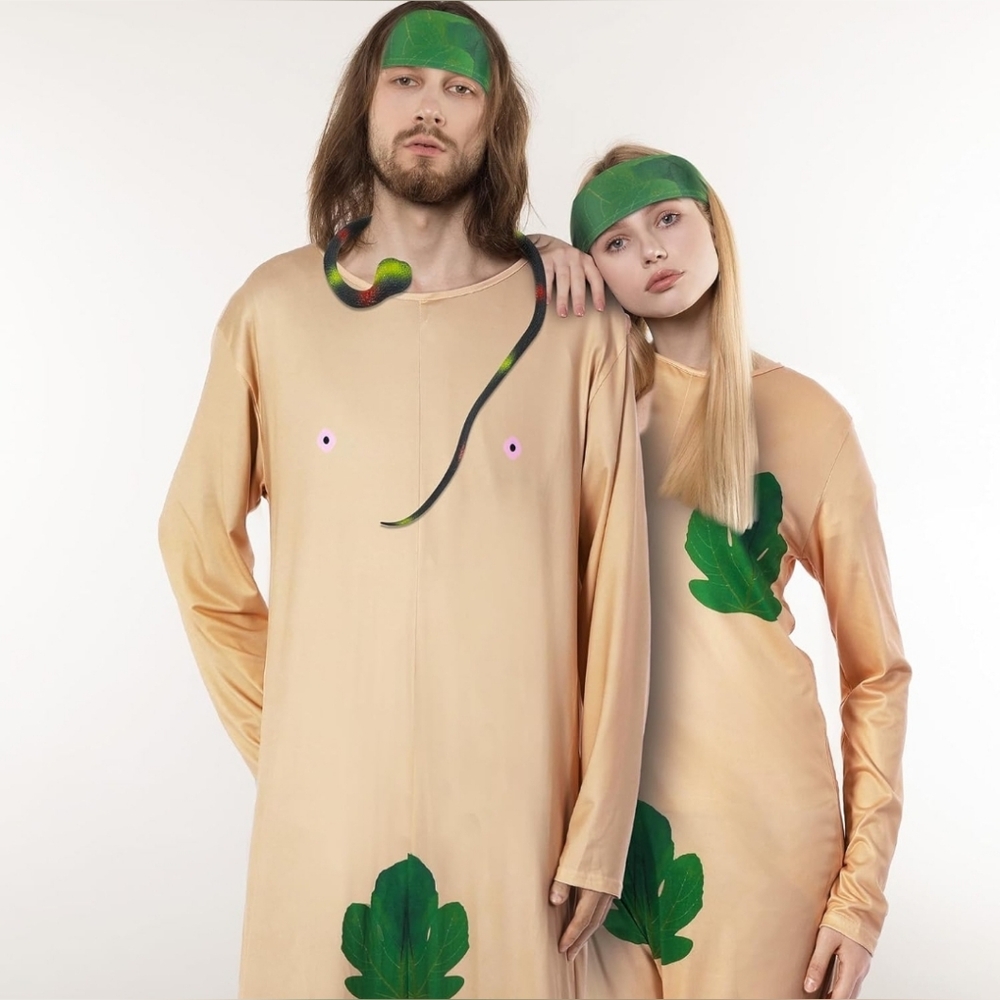 Adam & Eve Couple's Costume Set NIB Size: XL - Picture 3 of 7